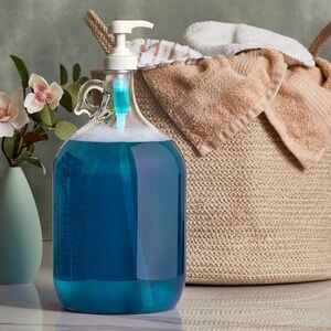 Clear Glass Jug with Handle